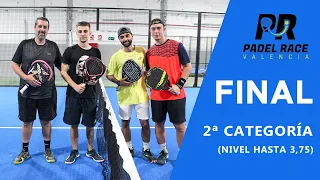 Final XII Torneo Valencia Padel Race 2ª Categoría (hasta 3,75) - 01/10/2023