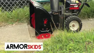 ARMORskids For Uneven Pavement, Sidewalk Cracks and Gravel Drives. Save your machine! #Shorts