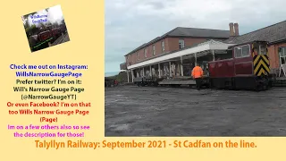 Talyllyn Railway - September 2021: St Cadfan on the line.