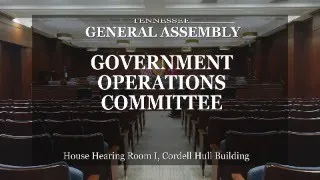 Government Operations Committee- August 24, 2023- House Hearing Room 1
