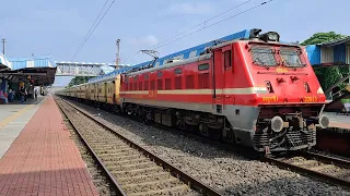 Howrah Dehra Dun UPASANA EXPRESS skipping Durgapur Station at high speed| WAP-4 ICF rake best combo|