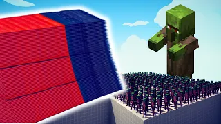 200x + MINECRAFT ZOMBIE VILLAGER Vs EVERY GOD x4 - Totally Accurate Battle Simulator TABS
