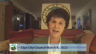 March 8, 2022 Ojai City Council Regular Meeting