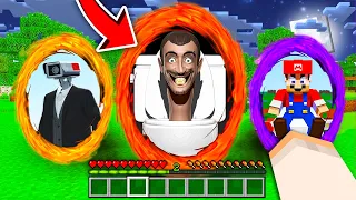 TAJEMNICZE PORTALE CAMERAMAN vs SKIBIDI TOILET vs MARIO W MINECRAFT?! GPLAY & LUMI