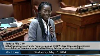 Minnesota House passes bill to establish the MN African American Family Act 5/15/24