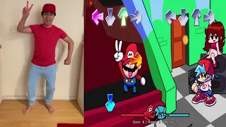 Friday Night Funkin' VS Speedrunner Mario In Real Life (FNF IRL)