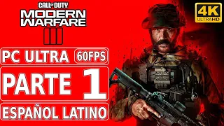 Call of Duty Modern Warfare 3 (2023) | Gameplay en Español Latino | Parte 1 | PC Ultra 4K 60FPS