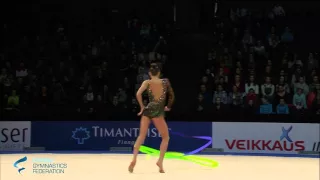 Rizatdinova Ganna Ribbon - Rhythmic Gymnastics World Cup 2016 Espoo