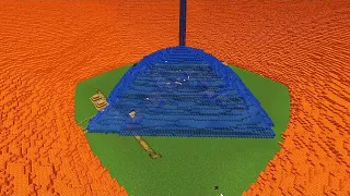 Experiment v2 (Infinitely flowing water VS Infinitely flowing lava)