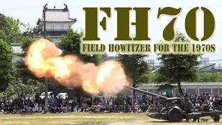 Japan's Army FH70 155mm Field Howitzer Firing Blank Shots Licensed Production by Japan Steel Works