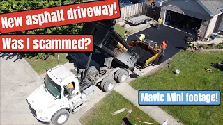 New Asphalt Driveway -  Was I  Scammed?  Aerial footage done with the DJI Mavic Mini