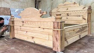 Amazing Designs Worth Seeing By Asia Carpenters | Build a Bed Perfect, Unique From Rudimentary Wood