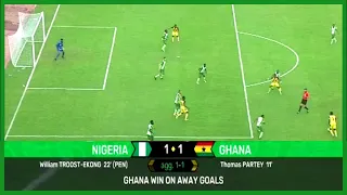 Nigeria vs Ghana, 1 - 1. Highlights || Qatar 2022 Qualifier 2nd League ||