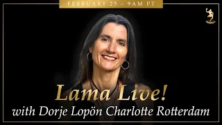 Lama Live! February 25, 2024 with Dorje Lopön Charlotte Rotterdam