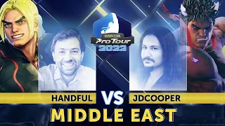 Handful (Ken) vs. JDCooper (Kage) - Top 16 - Capcom Pro Tour 2022 Middle East