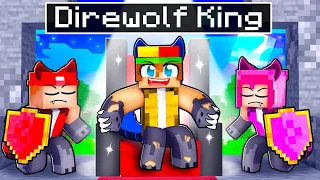 Playing as a DIREWOLF KING in Minecraft!