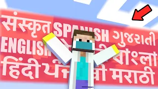 Minecraft But If I Jump My Language Changes | Mcaddon