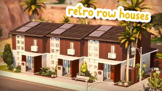 Retro Row Houses ☀️ || The Sims 4 Speed Build