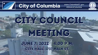 City Council Meeting | June 7, 2022