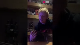Ed Sheeran Shivers live from Instagram