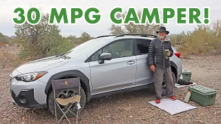 No-Build Camping Setup in a Subaru Crosstrek! (SUV/Crossover Tour)