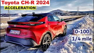 2024 Toyota CH-R Hybrid acceleration 0-100, 1/4 mile | 4x4 | eCVT | AX20 | GPS results