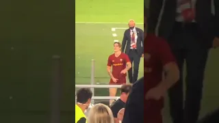 Nicolo Zaniolo vs Lazio Fans