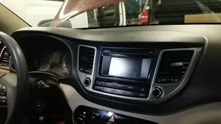 2016 Hyundai Tucson radio removal