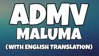 Maluma - ADMV (Letra/Lyrics With English Translation) Video