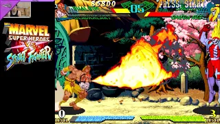 (ARC) Marvel Super Heroes vs Street Fighter - 07 - Blackheart and Dhalsim - Lv Expert