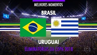 Melhores Momentos - Brasil 2 x 2 Uruguai - Eliminatórias da Copa 2018 - 25/03/2016