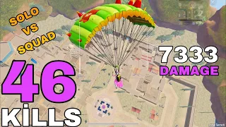 46 KİLLS!!😱| MY NEW WORLD KİLLS AND DAMAGE💯 RECORD in SKYHIGH MODE | “ONE MAN SQUAD” | PUBG MOBİLE