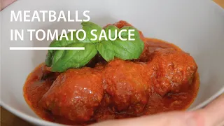 Meatballs in tomato sauce - Polpette al sugo - 1 min video