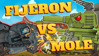 Fijeron vs German Mole - Cartoons about tanks