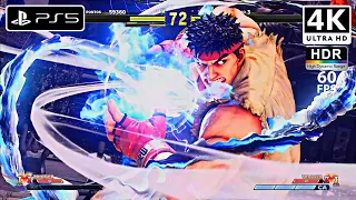 Street Fighter V (PS5) Gameplay [4K 60fps HDR] RYU | Street Fighter | Arcade