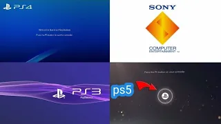 All playstation startups ps1,ps2,psp,ps3,ps vita,ps4,ps5