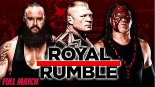 FULL MATCH - Brock Lesnar vs Braun Strowman vs Kane - Universal Championship : Royal Rumble 2018
