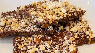 Chocolate Almond Toffee | Only 5 Ingredients!