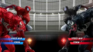 Venom Spiderman (Red) vs Venom Spiderman (Black) Fight - Marvel vs Capcom Infinite PS4 Gameplay