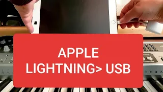Apple Lightning To USB Converter Adaptor For Camera or MIDI
