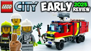 2023 LEGO Fire Command Truck EARLY Review! LEGO City Set 60374