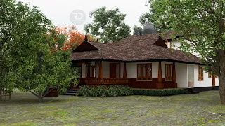 8 CENT | Nalukettu | 4BHK | Home Tour | D5Render | Riddha Designs | Nadumuttam | 4K | 3d Animation