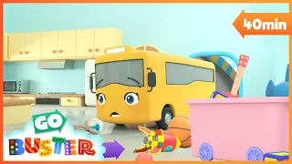 Tidying Up Together - Do it Right | Go Buster | Classic Vehicle, Truck and Car Cartoons for Kids