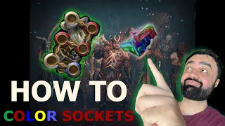 HOW TO COLOR SOCKETS ON AN ITEM IN PATH OF EXILE in 3.22 (New Player guide)