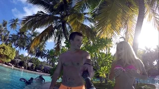 Maldives 2015 jumping into the pool/gopro