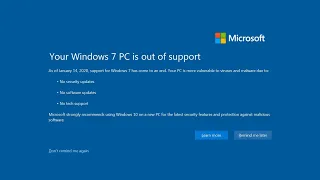 Every Windows End of Support message (OUTDATED)