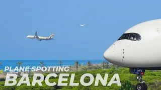 30 Minutes of Sunshine and Planes: Barcelona Airport Beach Plane Spotting!