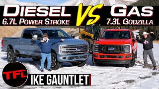 Can a Gas-Powered Ford F-250 V8 Out-tow a Power Stroke Diesel on the World's Toughest Towing Test?