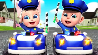 Police Officer Songs - Police Songs + Wheels On The Bus | More Nursery Rhymes & Kids Songs