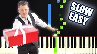 It's Beginning To Look A Lot Like Christmas - Michael Bublé | SLOW EASY PIANO TUTORIAL + SHEET MUSIC